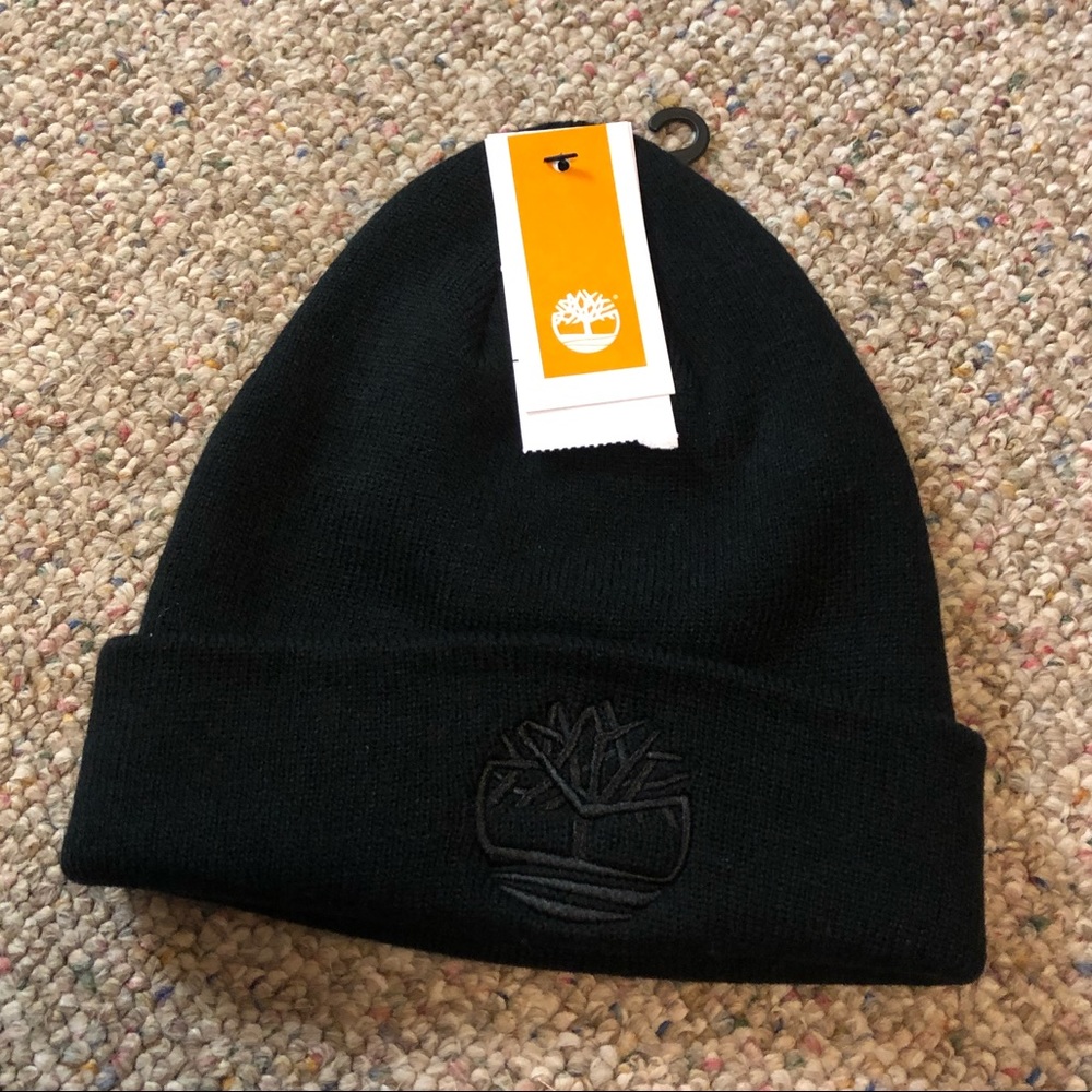 π Timberland Large Logo Knit Hat - Picture 2 of 5
